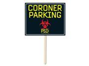 Pack of 6 Fun and Festive Coroner Parking Yard Sign Decorations 15