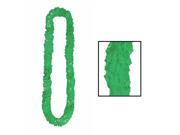 Club Pack of 720 Green Soft Twist Poly Hawaiian Luau Party Lei Necklaces 36