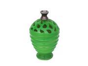 9.5 Lime Green and Gray Decorative Outdoor Patio Cutout Vase