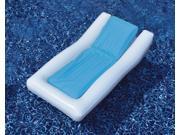 66 Blue and White Multi Flate Chamber System Inflatable Swimming Pool Hybrid Lounger