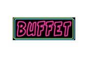 Club Pack of 24 Casino Themed Neon Pink Blue and Green Buffet Sign Party Decorations 22