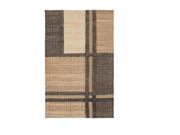 3.25 x 5.25 Calzada Paradas Fawn Coffee Bean Brown Hand Woven Reversible Area Throw Rug