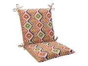 36.5 South Western Bohemian Outdoor Patio Squared Chair Cushion with Ties