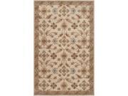 9 x 12 Aurelius Desert Sand and Bronze Hand Tufted Wool Area Throw Rug