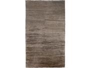 2 x 3 Brilliant Beleza Dark Chocolate Brown Hand Knotted Area Throw Rug