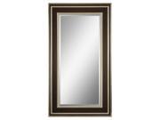 36 x 64 Wooden Framed Beveled Rectangular Wall Mirror