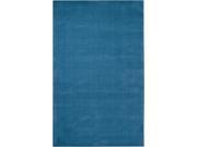 5 x 8 Rogue Love Sky Blue Hand Loomed Area Throw Rug