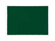Club Pack of 600 Solid Hunter Green Disposable Table Placemats 13.5