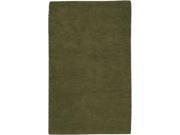 9 x 13 Solid Hunter Green Hand Woven New Zealand Wool Shag Area Throw Rug