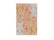 6 x 9 Faiyaz Love Candy Pink Camel Baby Blue Cordovan and Silver Hand Woven Area Throw Rug