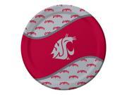 96 NCAA Washington State Cougars Round Tailgate Party Paper Dinner Plates 8.75