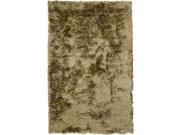 5 x 8 Solid Sumptous Light Gray Lime Green and Taupe Hand Woven Ultra Plush Area Throw Rug