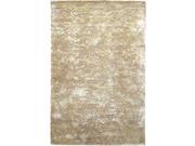 2 x 3 Antiqued Mosaic Golden Brown and Tan Wool Area Throw Rug