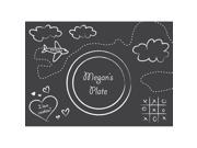 Club Pack of 96 Chalkboard Party Disposable Placemats 12