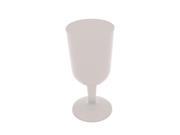 Club Pack of 96 Form Function White Disposable Plastic Party Wine Glasses 5 oz.