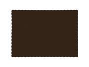 Club Pack of 600 Solid Chocolate Brown Disposable Paper Table Placemats 13.5