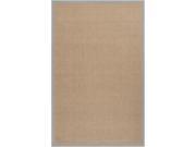 2 x 3 Modern Simplicity Beige and Gray Hand Woven Jute Area Throw Rug