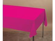 Club Pack of 12 Hot Magenta Pink Disposable Plastic Banquet Party Table Cloth Covers 108