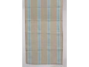 55 x 15.75 Naturelle et Terreuse Brown White and Blue Striped Table Runner