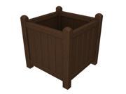 16 Recycled Earth Friendly Outdoor Garden Flower Planter Chocolate Brown