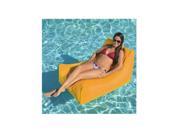 43 Vibrant Orange Sunsoft Inflatable Chaise Swimming Pool Float for Water or Land