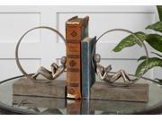 Set of 2 Lounging Reader Antique Bookends 10