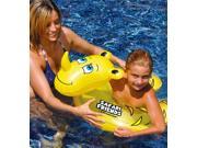 24 Water Sports Safari Friends Inflatable Yellow Rhino Split Ring Swimming Pool Child Float