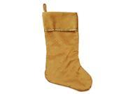 20 Gold Glittered Starburst Christmas Stocking with Shadow Velveteen Cuff