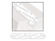 Club Pack of 12 Classic White and Silver Congratulations Wedding Table Runner 6