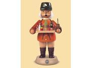 8.5 Muller Collectible German Male Toy Seller Smoking Man Wooden Christmas Smoker