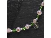 Moments In Life Change Pink Green Beaded Bracelet