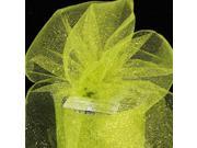 Designer Lime Green Glitter Tulle Craft Ribbon 3 x 220 Yards