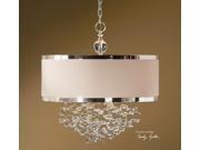23 Fascinating Silver and White Dangling Crystal Ceiling Light Fixture
