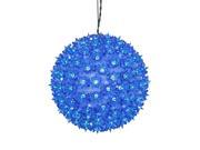 10 Blue Lighted Hanging Starlight Sphere Christmas Ball Decoration