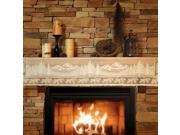 Scenic Pine Ridge Mountain Sandy Beige Fireplace Mantle Scarf 20 x 90