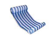 51.75 Blue and White Striped Water Hammock Swimming Pool Lounger