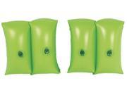 Set of 2 Lime Green Inflatable Swimming Pool Arm Floats for Kids 3 6 Years