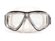 6.25 Malibu Black and Clear Pro Mask Swimming Pool Accessory for Adults