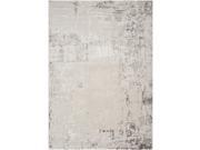 5.25 x 7.25 Distressed Coffee Bean and Feather Gray Rectangular Area Throw Rug