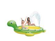 214 Green and Yellow Inflatable Sea Turtle Children s Spray Pool
