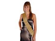 Pack of 6 Blank Customizable Gold Satin Sashes 33