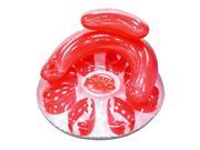 48.5 Red Water Pop Circular Inflatable Swimming Pool Lounger