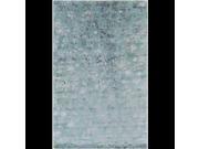 5 x 8 Clover Leaf Express Sky Blue and Teal New Zealand Wool Area Throw Rug