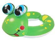 24 Green and Yellow Frog Children s Inflatable Swimming Pool Split Ring Inner Tube