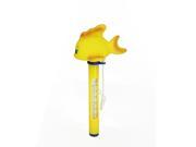 9.25 Yellow Goldfish Floating Swimming Pool Thermometer with Cord