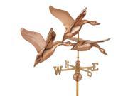 42 Grand Luxury Polished Copper Three Geese in Flight Weathervane