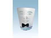 Set of 4 Orlando Etched Shot Drinking Glasses With Black Bow Tie 2 ounces