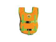 Orange and Green Unisex Child s Water or Swimming Pool Freestyler Swim Training Vest Up to 45lbs