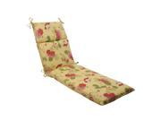 72.5 Solarium Bashful Blossom Outdoor Patio Furniture Chaise Lounge Cushion