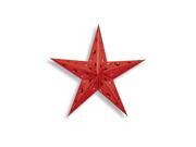 Club pack of 12 Starry Night Themed Red 3 D Foil Star Cutout Party Decorations 12